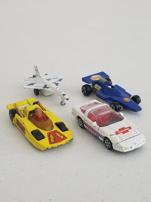 Rare Vintage Diecast Toy Vehicle Collection: Corgi, Esso F1, 'Vette 85, USAF Jet - Collectible and Iconic Miniatures - TreasuTiques