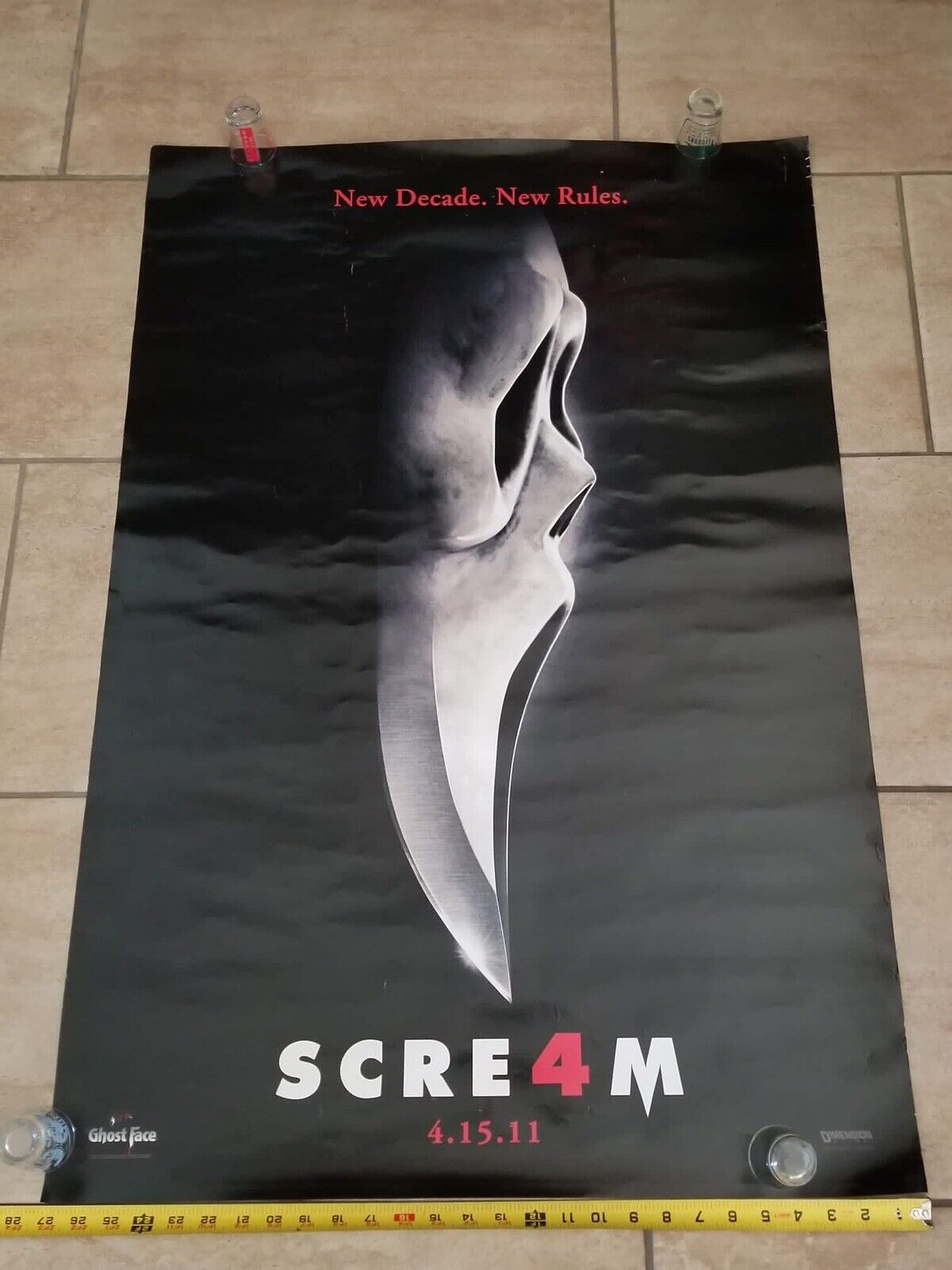 Scream 4 Authentic 27x40 Original Double-Sided Movie Poster - Rare Horror Collectible (2011) - TreasuTiques