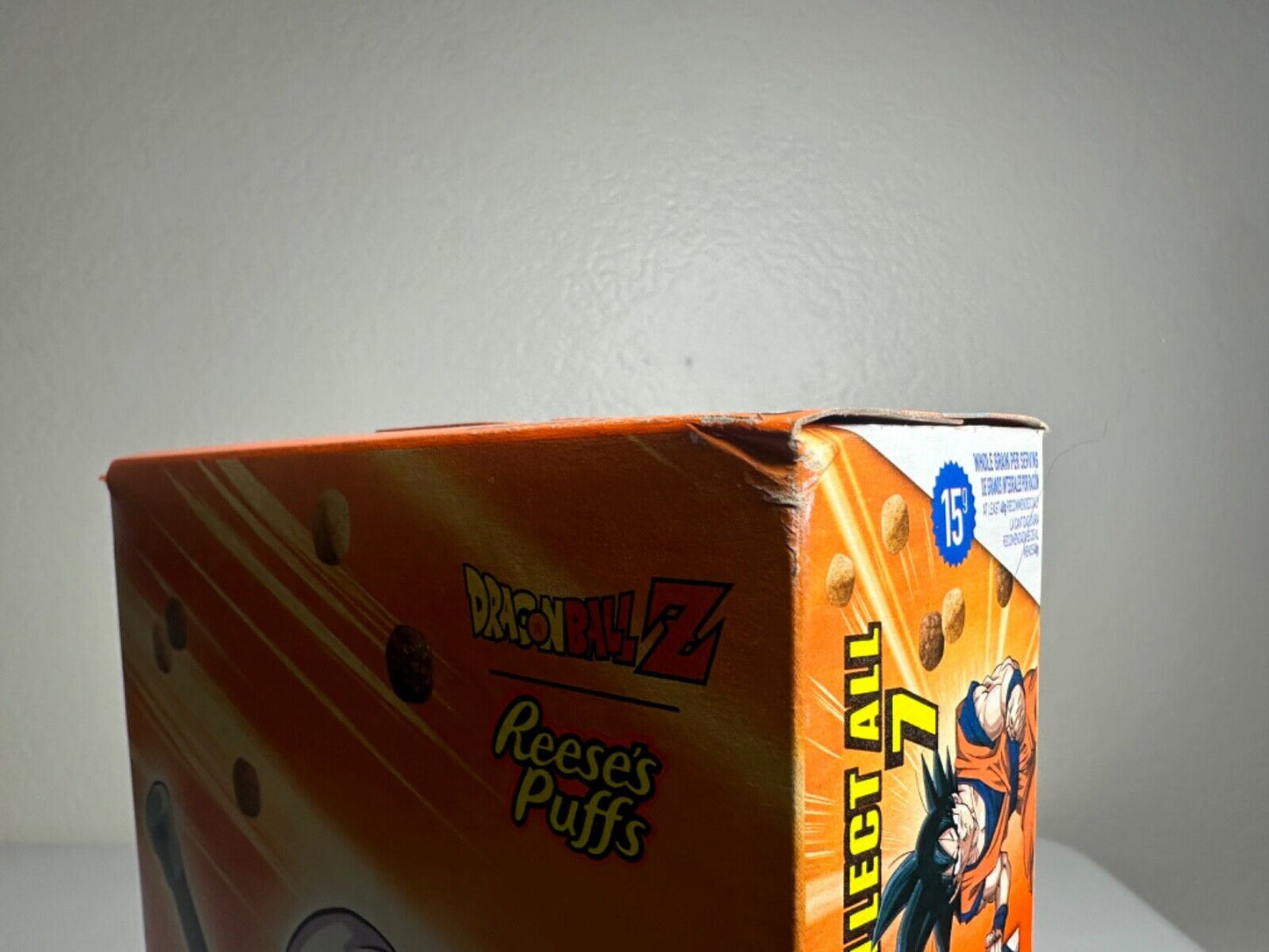 General Mills Reese's Puffs - Dragon Ball Z Limited Edition Collectible Cereal Box (Family Size) - TreasuTiques