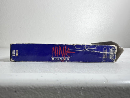 Rare Ninja Mission Beta Format Video Tape - Vintage Martial Arts Movie Collector's Item - TreasuTiques