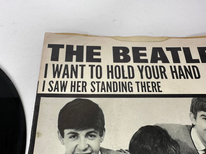 Vintage 1964 The Beatles "I Want to Hold Your Hand" / "I Saw Her Standing There" 45 RPM Vinyl Record - Capitol Records 5112 - TreasuTiques