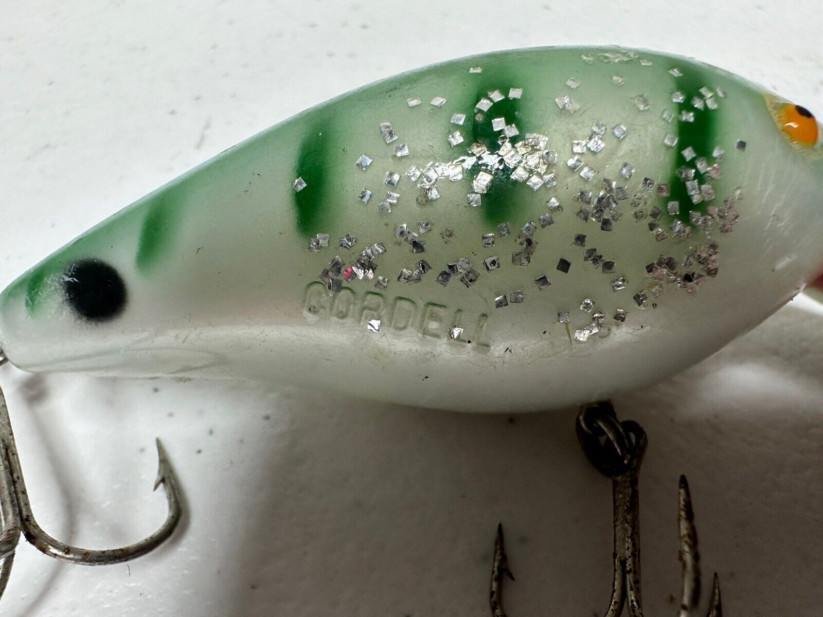 Vintage Cordell Big O Crankbait Fishing Lure 3" - Green Pearl Shad Collectible - TreasuTiques