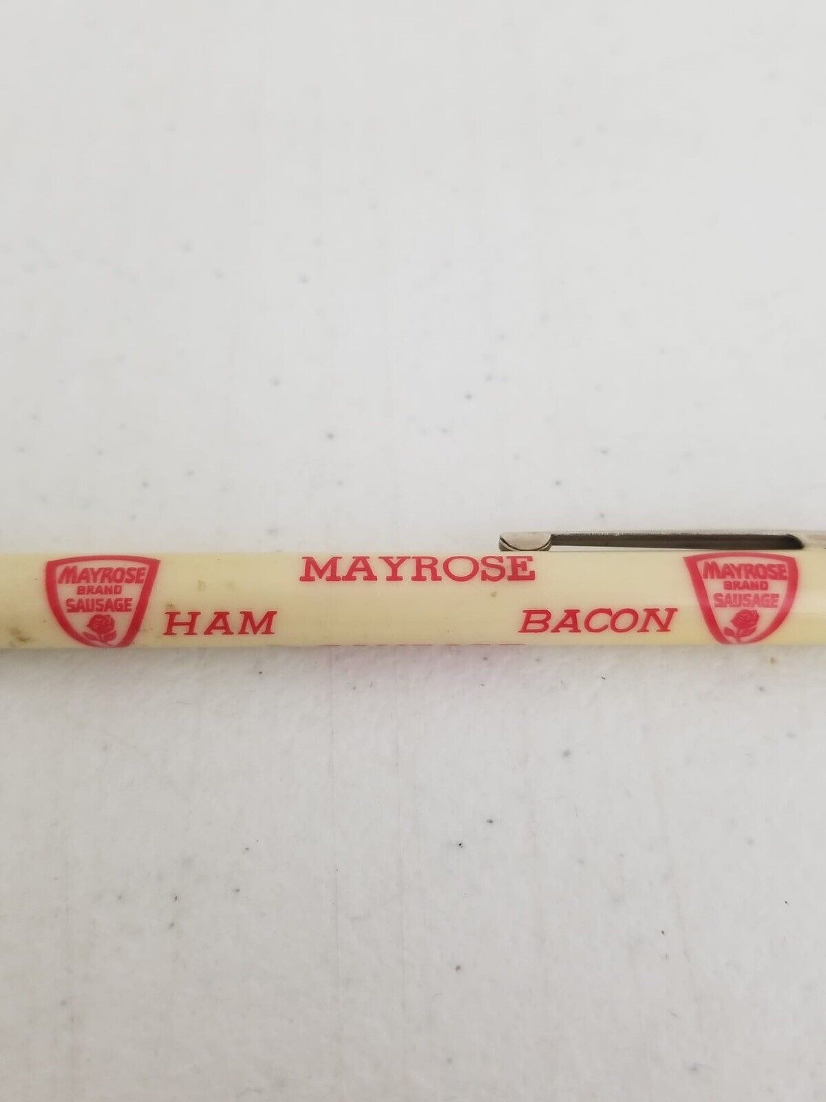 Vintage Mayrose Brand Sausage Mechanical Pencil - St. Louis Collectible Memorabilia - TreasuTiques