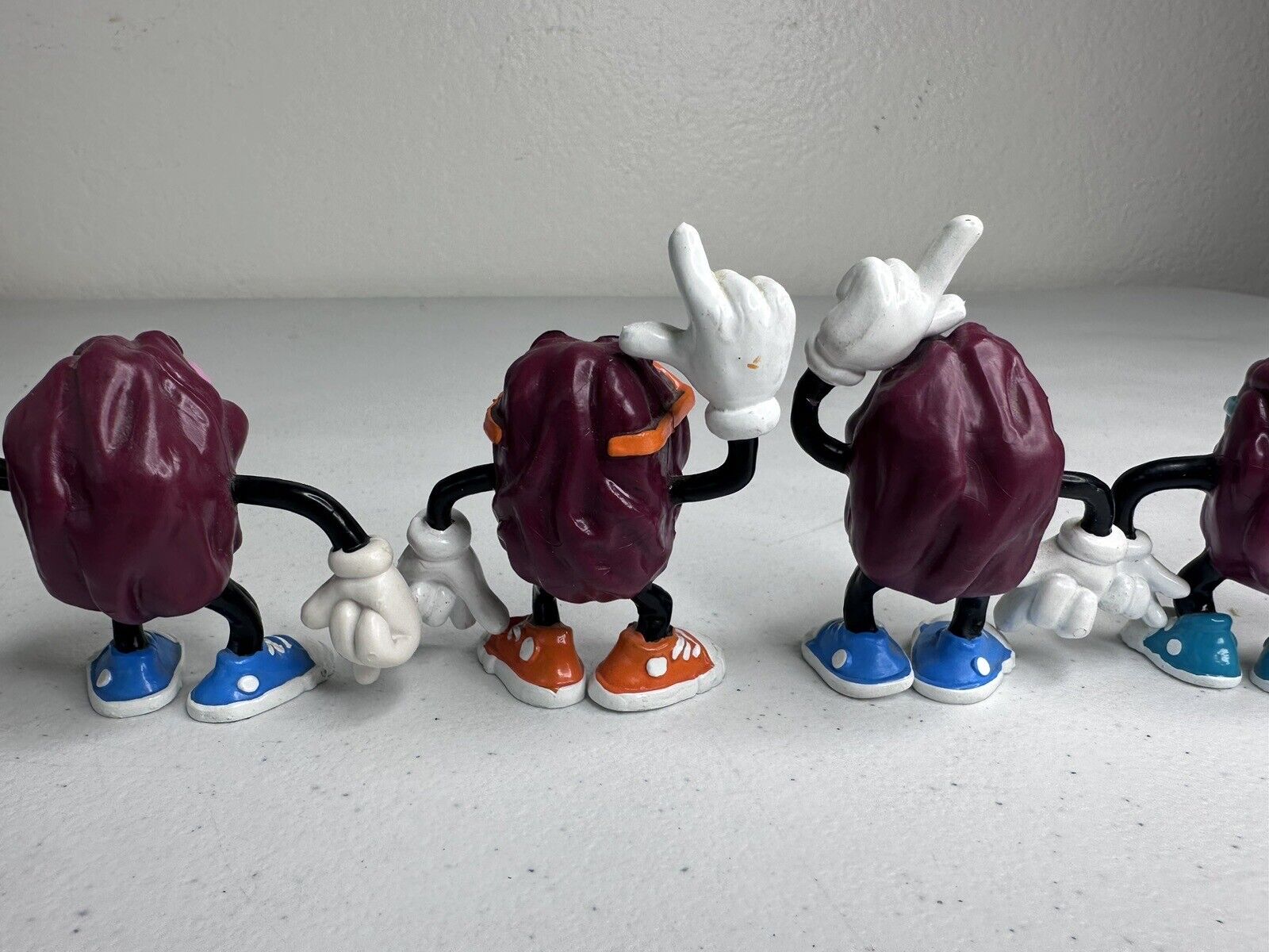 Vintage 1980s California Raisins Clay Figures - Iconic R&B Collectible Set of 6 - TreasuTiques