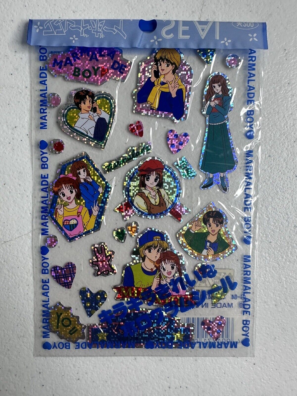 Rare Vintage 1992 Marmalade Boy Anime Sticker Set - Sealed Display, Collectible - TreasuTiques