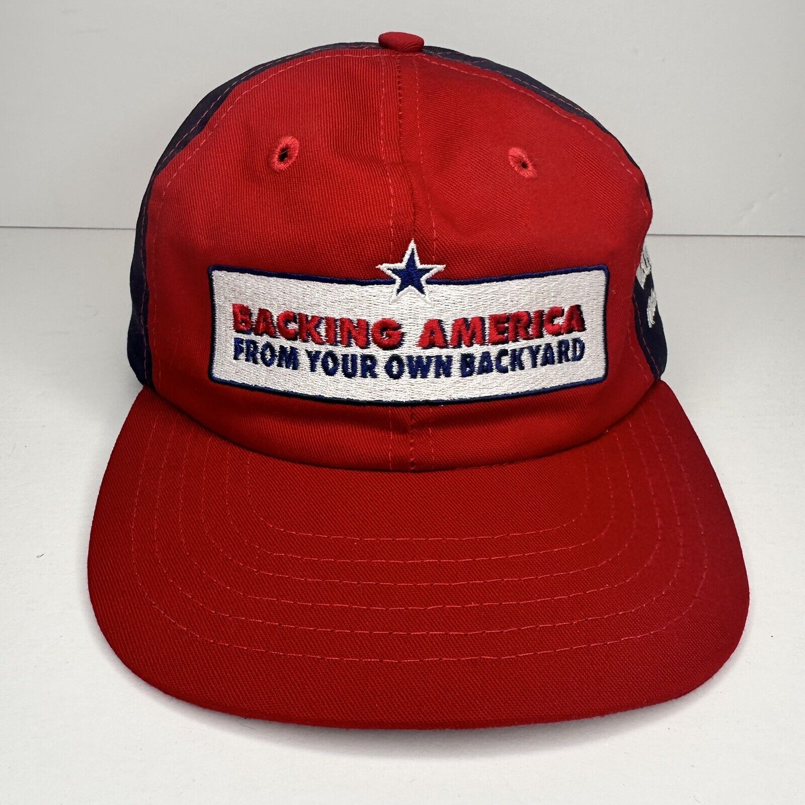 Vintage “Backing America From Your Own Backyard” Trucker Hat- Whirlpool, Maytag, KitchenAid Sponsored - TreasuTiques