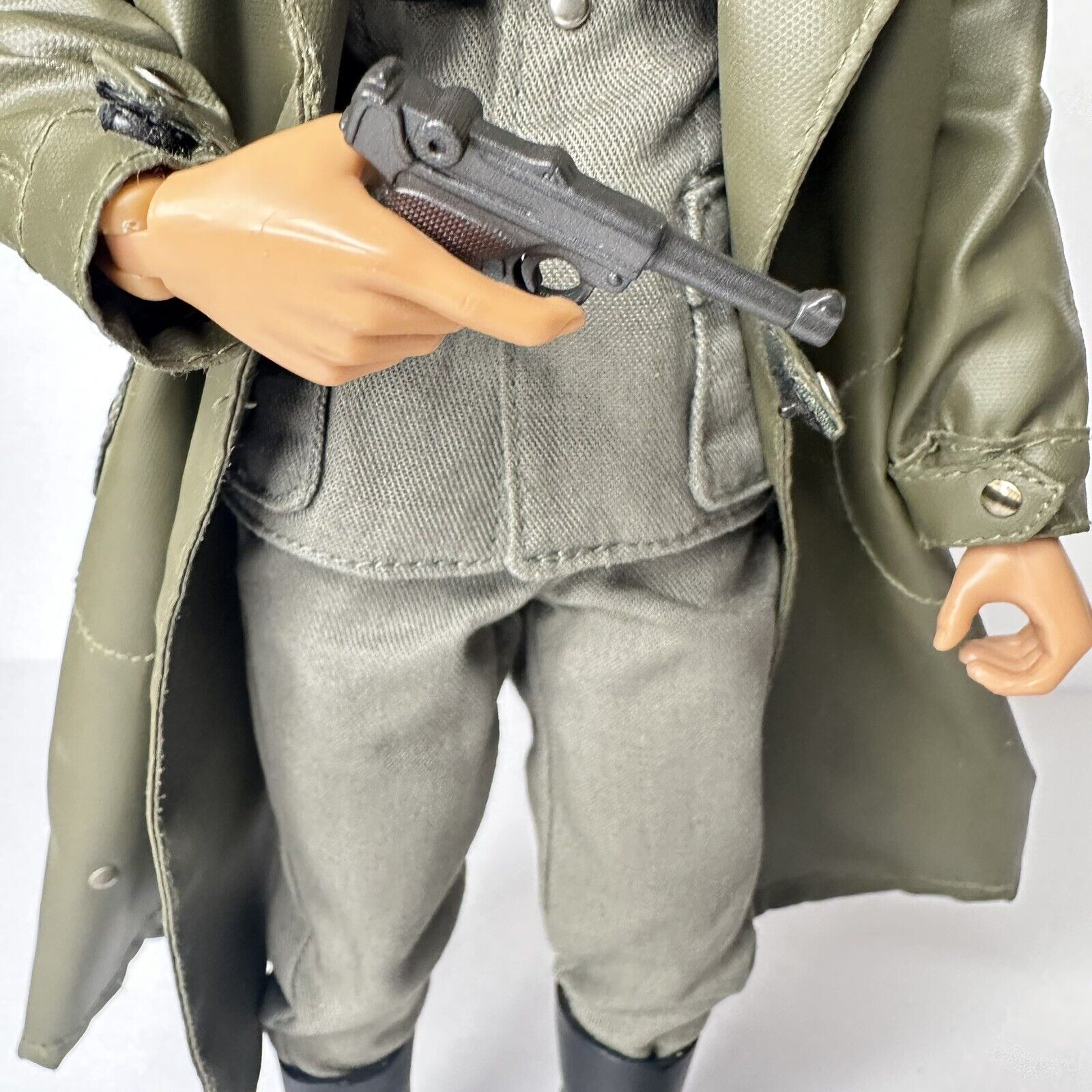 1999 Dragon WWII German SS Officer Kurt Meyer 12" Action Figure - Highly Detailed Collectible with Binoculars and Trench Coat - TreasuTiques