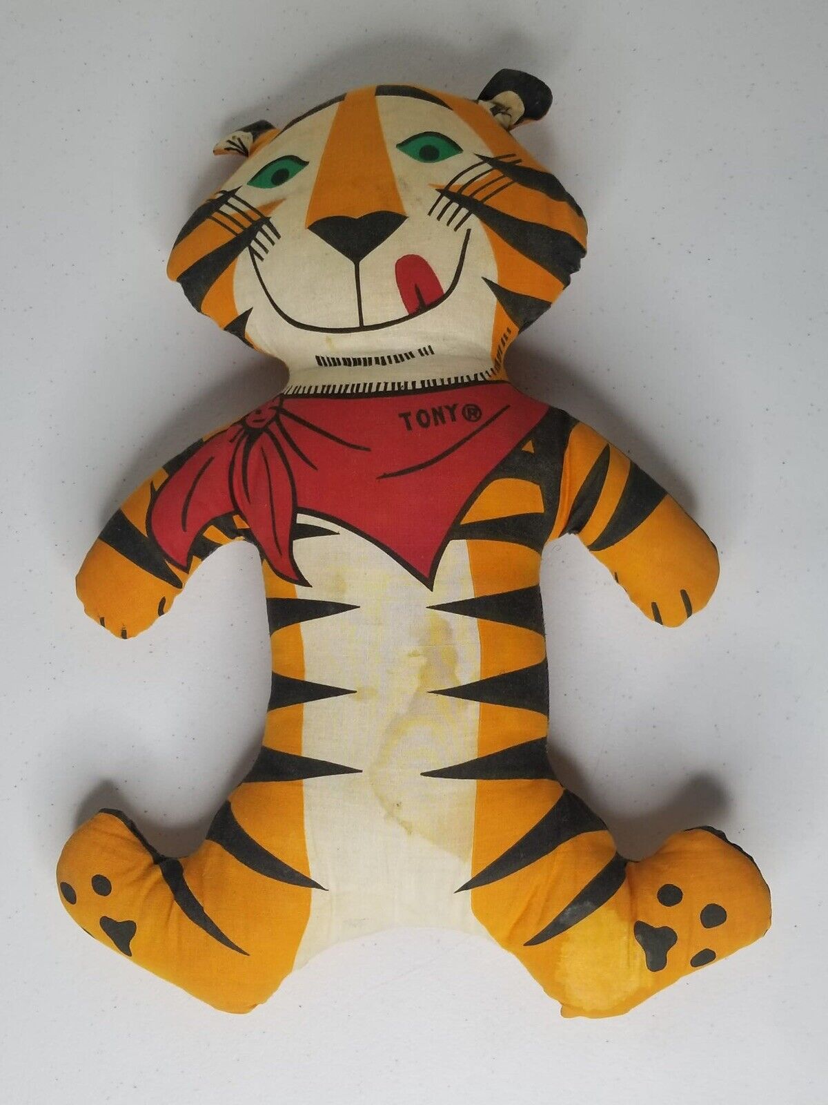 Vintage 1960s Plush Pillow Dolls Set - Charlie Chocks, Tony the Tiger, and Burger King - TreasuTiques