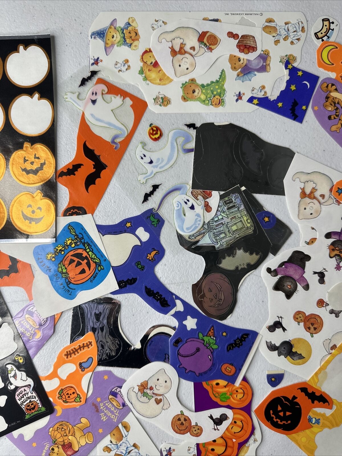 Complete Vintage Halloween Sticker Pack Lot – Disney, Mrs. Grossman's, Sealed & Opened Mixed Sheets - TreasuTiques