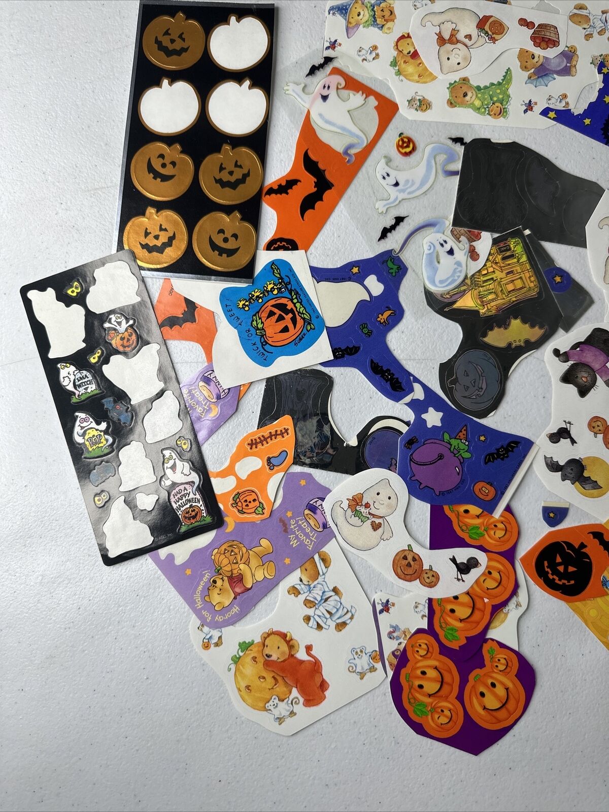 Complete Vintage Halloween Sticker Pack Lot – Disney, Mrs. Grossman's, Sealed & Opened Mixed Sheets - TreasuTiques