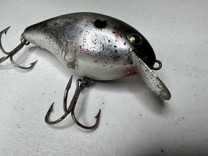 Vintage Cotton Cordell Big O Collectible Bass Fishing Lure - 3.25" Silver Bass Bait Tackle - TreasuTiques