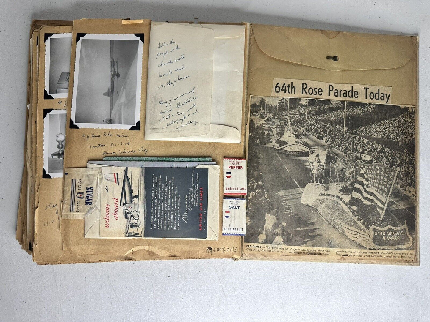 1952 Rose Bowl Memorabilia Scrapbook - Rare Vintage Historical Photos & Clippings Collection - TreasuTiques