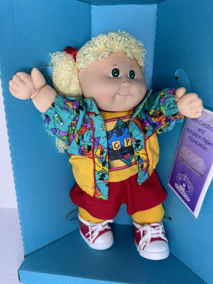 1989 Rare Cabbage Patch Kids Designer Line Doll Rebecca Claudette - Original Box & Papers Included - TreasuTiques