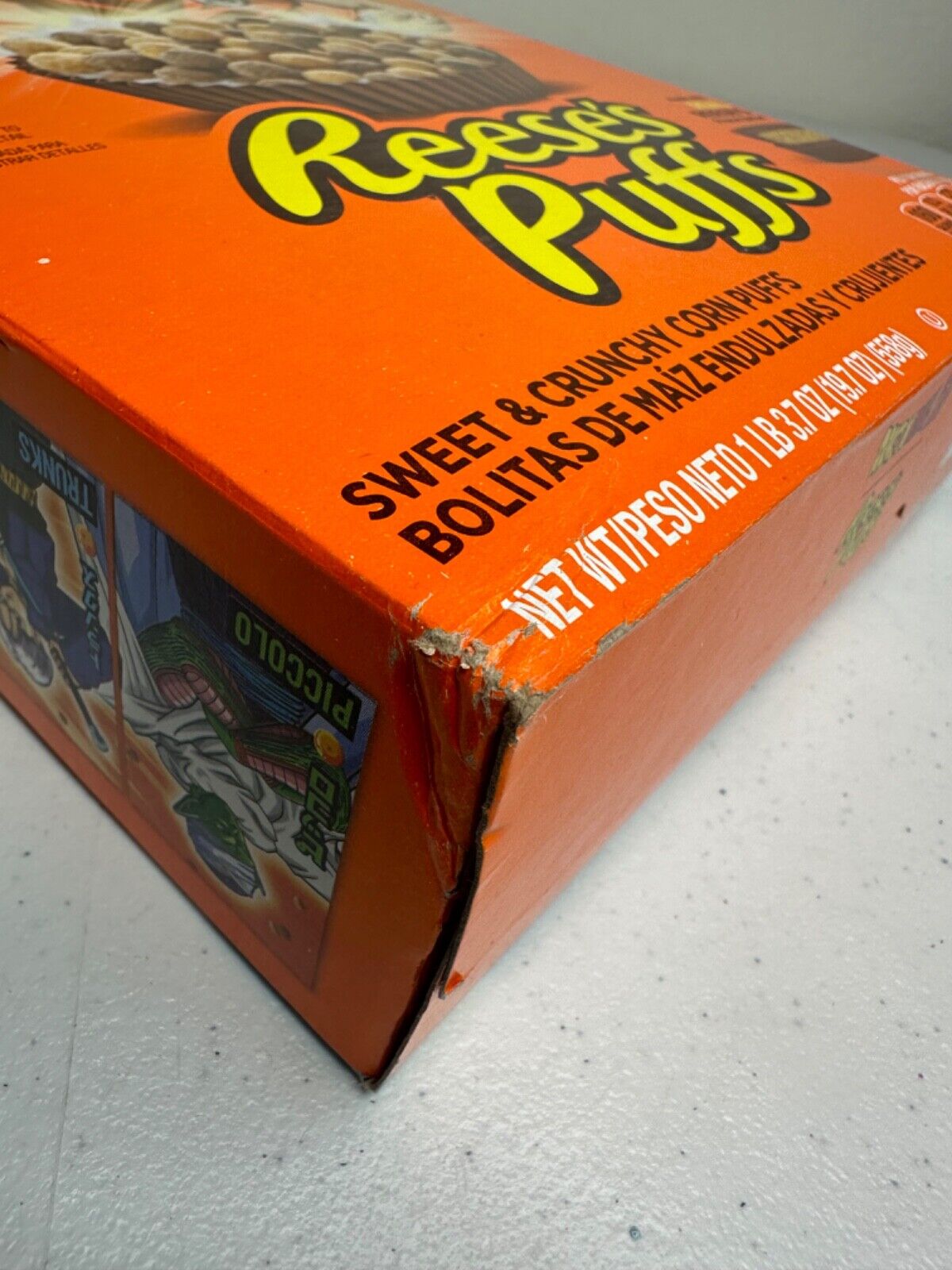 General Mills Reese's Puffs - Dragon Ball Z Limited Edition Collectible Cereal Box (Family Size) - TreasuTiques