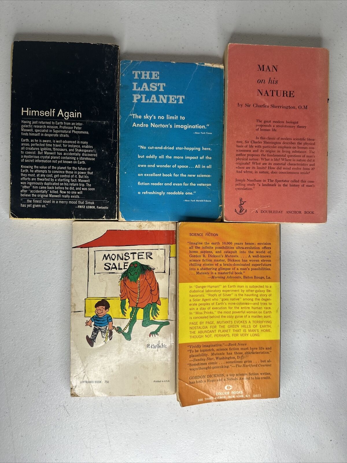 Vintage Sci-Fi Book Bundle: Simak, Norton, Dickson - Collectors Editions - TreasuTiques