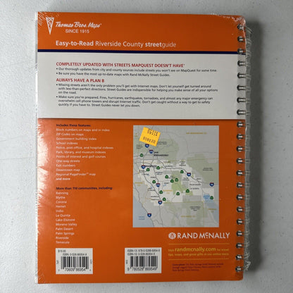 2009 Thomas Guide Riverside County Street Guide - Easy-to-Read, Sealed Maps, Large Format, More Accurate Than MapQuest - TreasuTiques