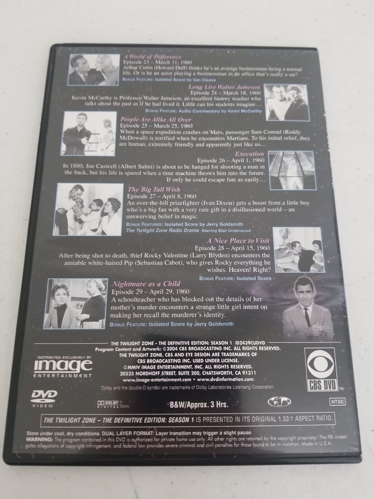 The Twilight Zone: The Complete First Season DVD Box Set - Definitive Edition - TreasuTiques