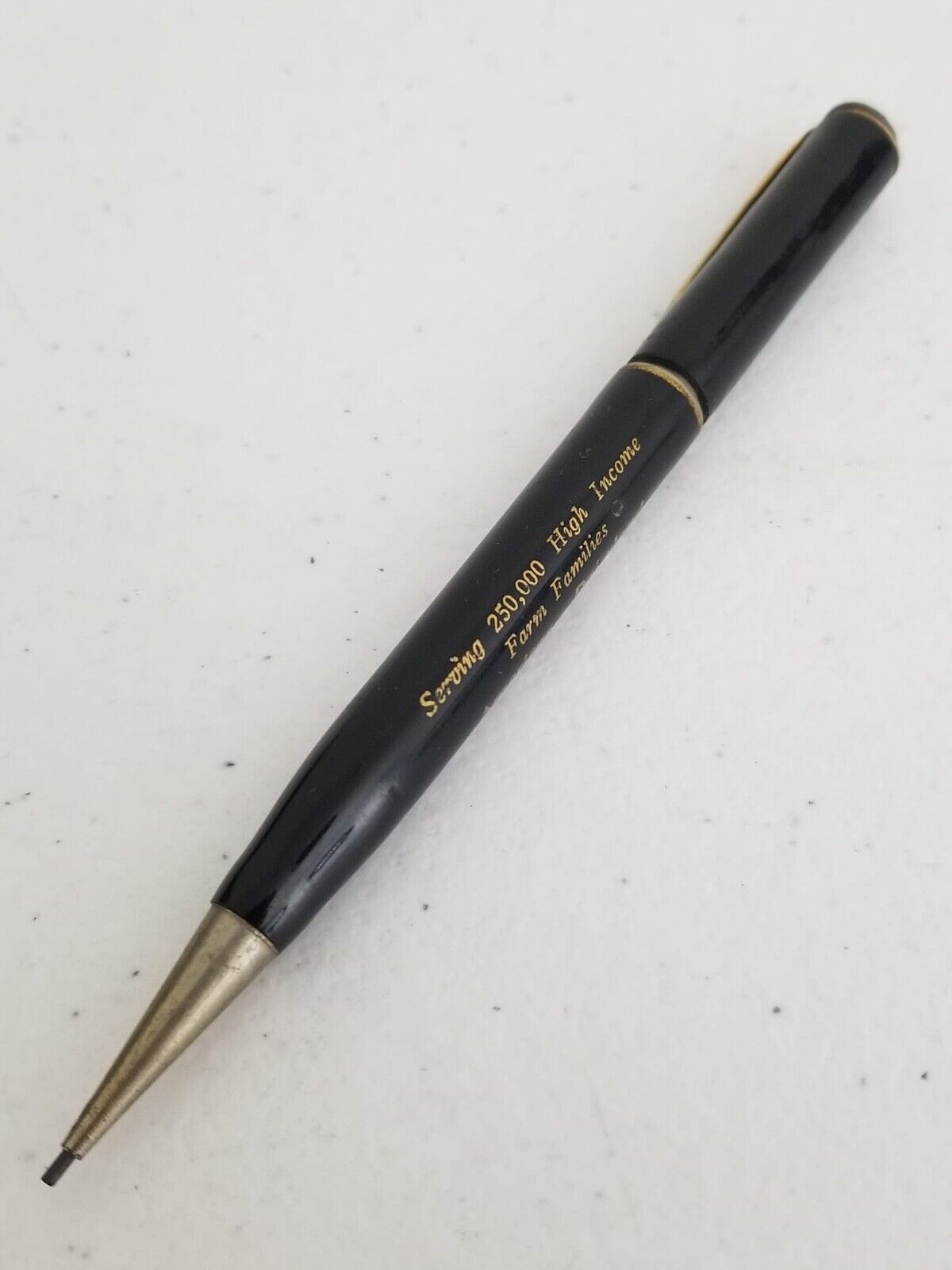 Vintage Farm Family Tribute Mechanical Pencil - Historical Advertising Collectible - TreasuTiques