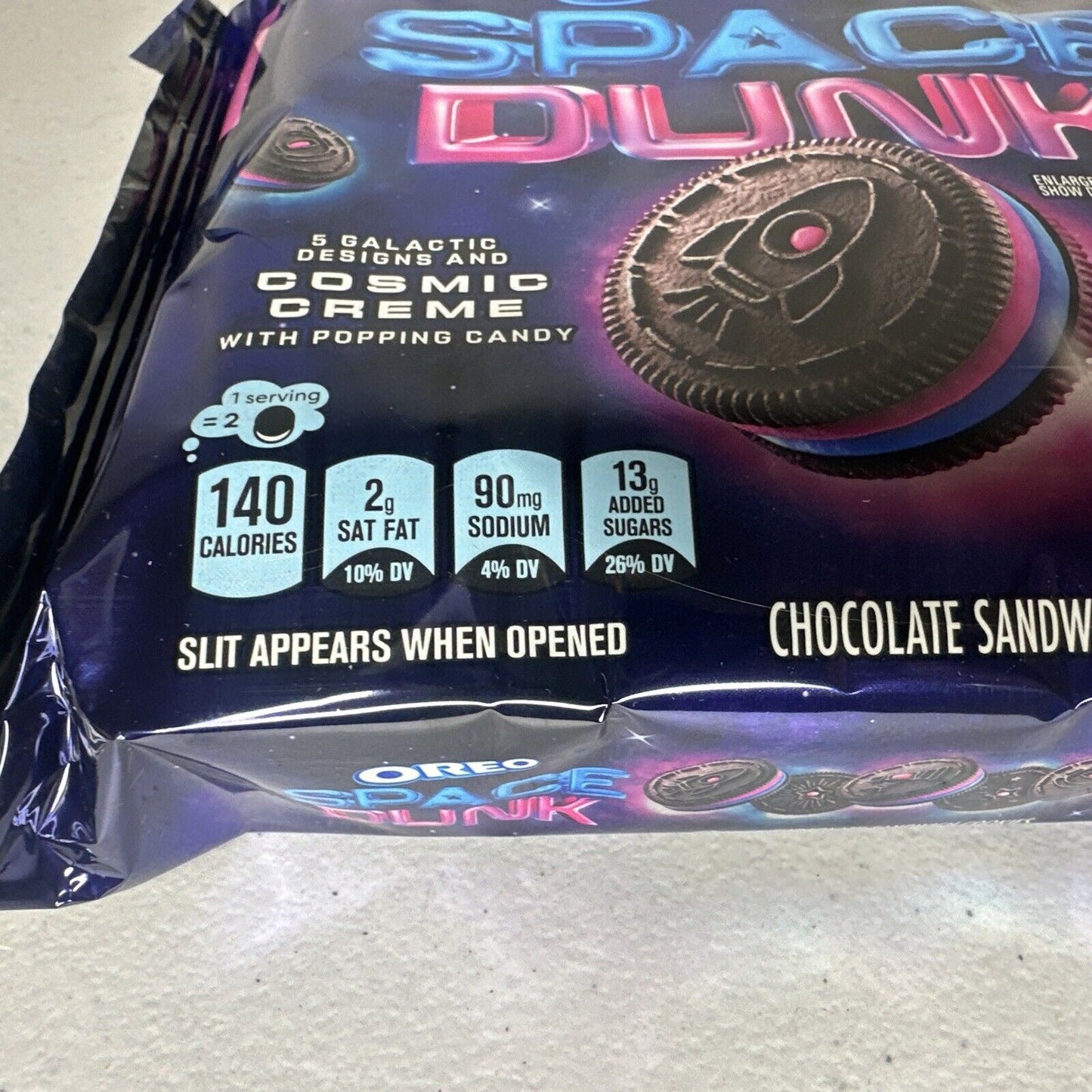 Limited Edition OREO Space Dunk Chocolate Cookies with Popping Candy Cosmic Crème - 10.68oz - TreasuTiques