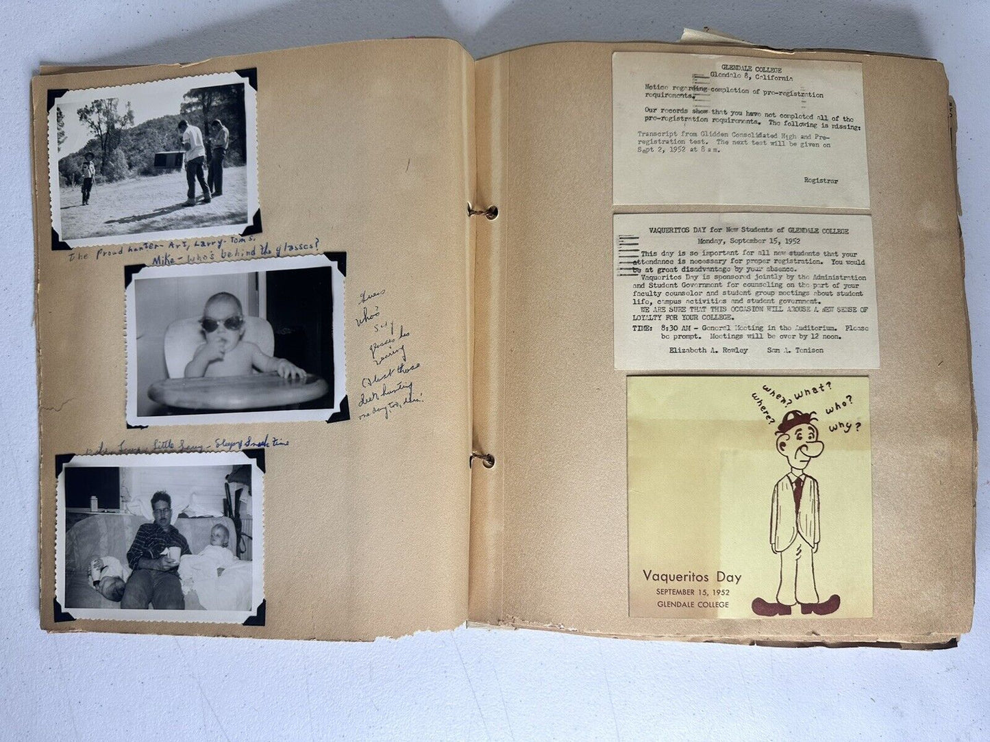 1952 Rose Bowl Memorabilia Scrapbook - Rare Vintage Historical Photos & Clippings Collection - TreasuTiques