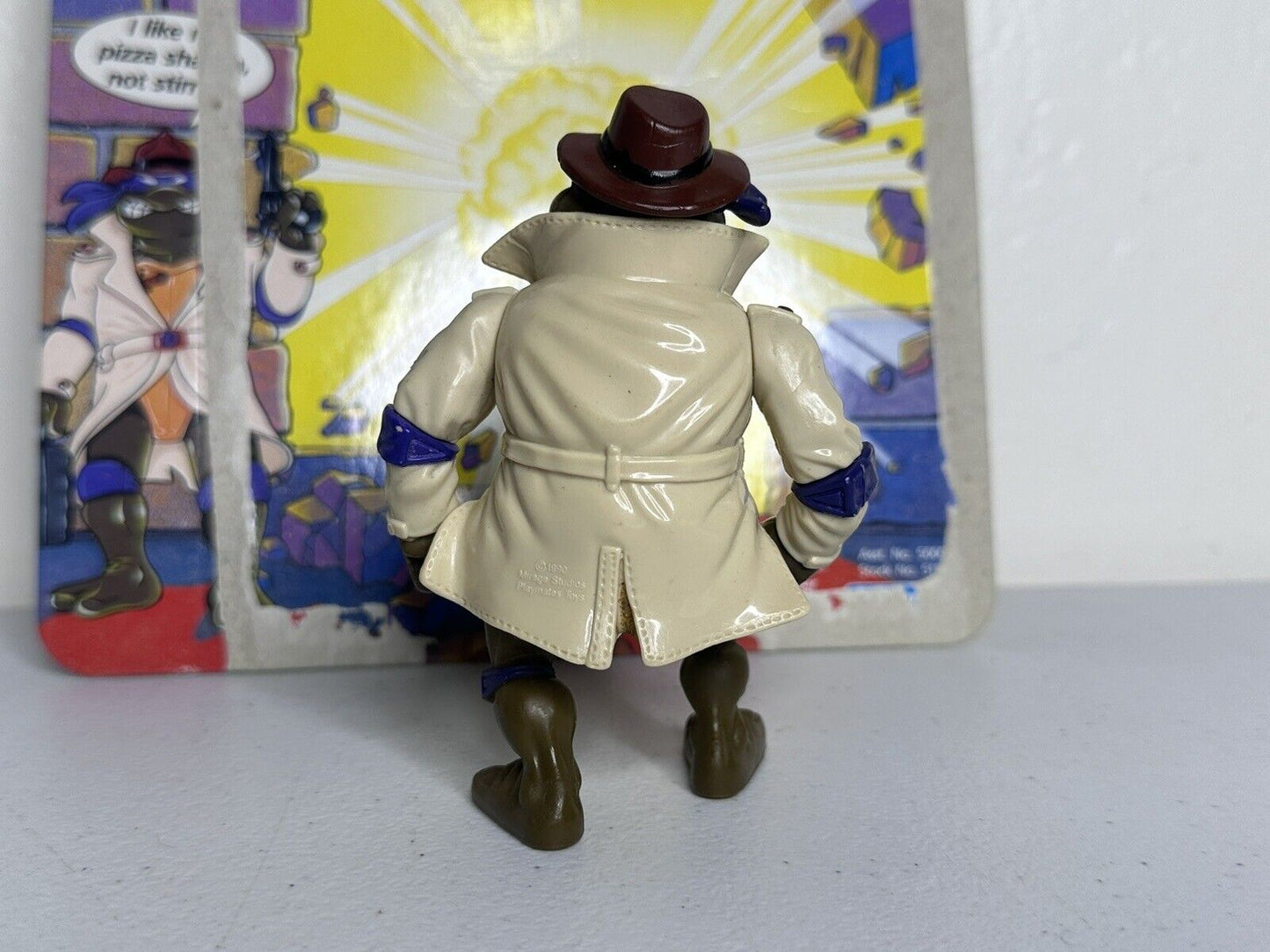 1990 TMNT Undercover Donatello Figure with Detective Disguise - Original Unpunched Collector’s Item - TreasuTiques
