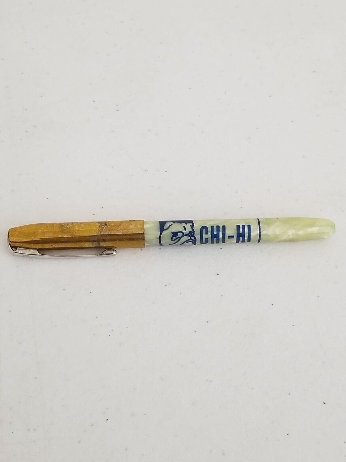 Vintage Chi-Hi Bulldogs School Pen - Collectible Chippewa Falls High School Memorabilia, Wisconsin - TreasuTiques