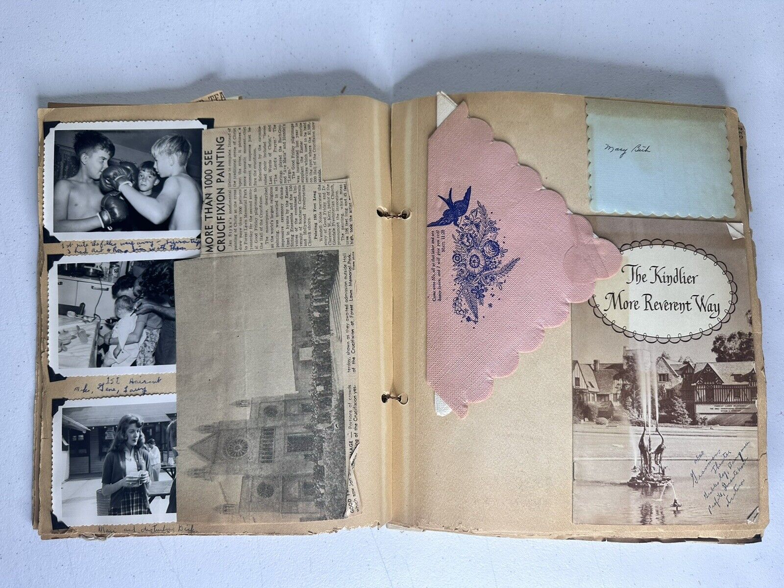 1952 Rose Bowl Memorabilia Scrapbook - Rare Vintage Historical Photos & Clippings Collection - TreasuTiques