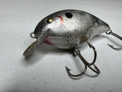 Vintage Cotton Cordell Big O Collectible Bass Fishing Lure - 3.25" Silver Bass Bait Tackle - TreasuTiques