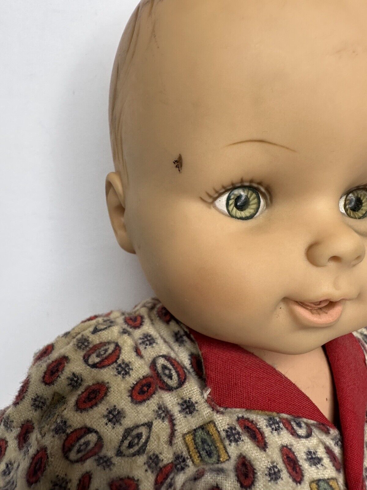 Vintage Horsman Baby Doll with Hazel Eyes | 14" Authentic Collectible in Pajamas - TreasuTiques