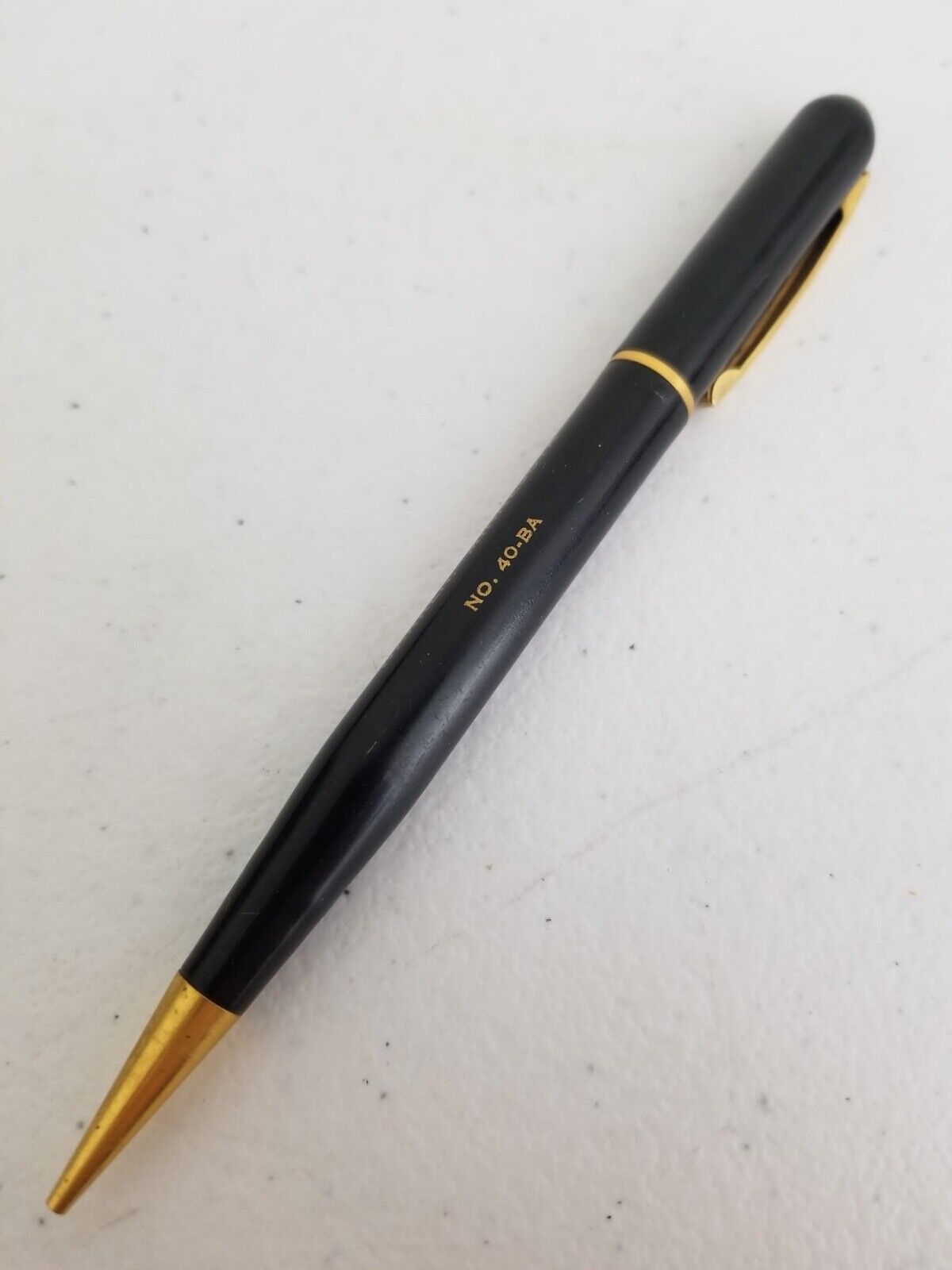 Vintage Warren Silo Company Black & Gold Mechanical Pencil No. 403BA - Collector’s Item from Minnesota - TreasuTiques