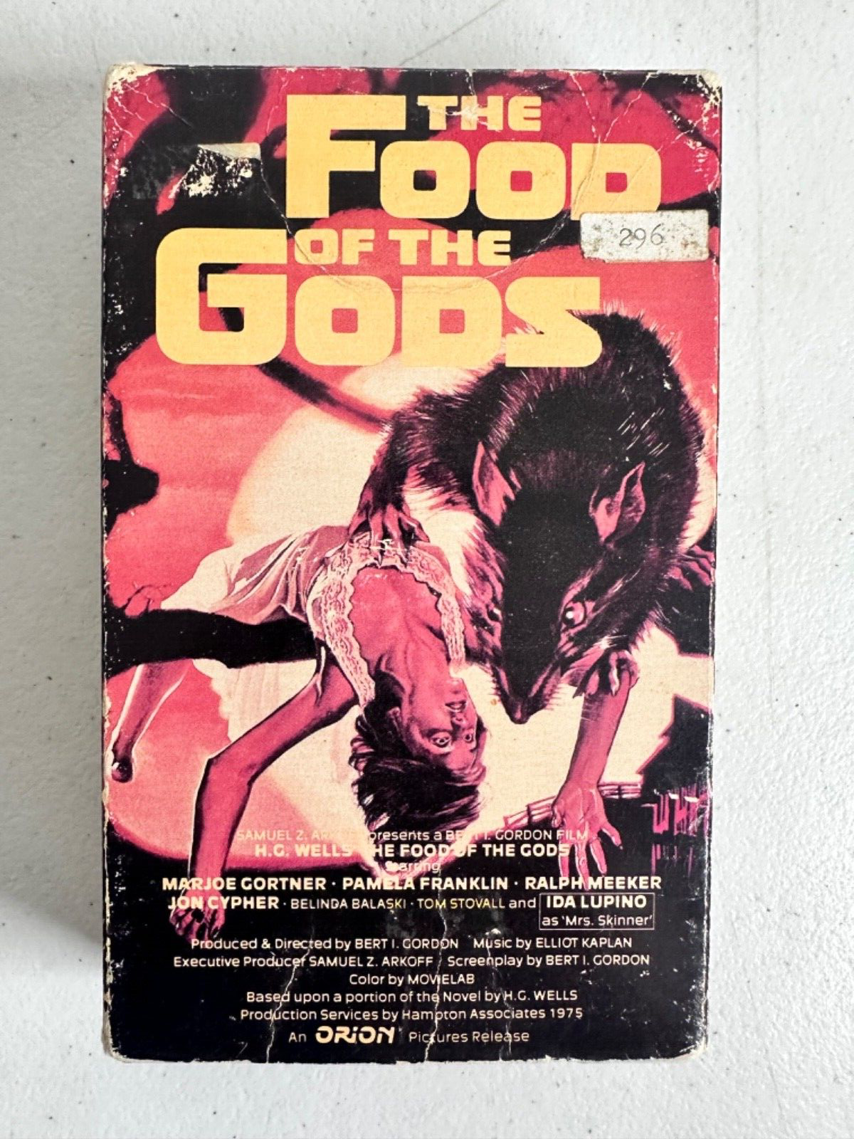 Vintage 1976 'The Food of The Gods' Betamax Tape - Classic H.G. Wells Sci-Fi Horror Film - Nostalgic Collectible - TreasuTiques