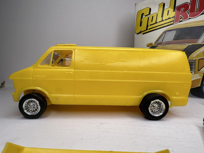 1978 Vintage MPC 1/25 Gold Rush Custom Dodge Van Model Kit - Complete with Original Box #1-0423 - TreasuTiques