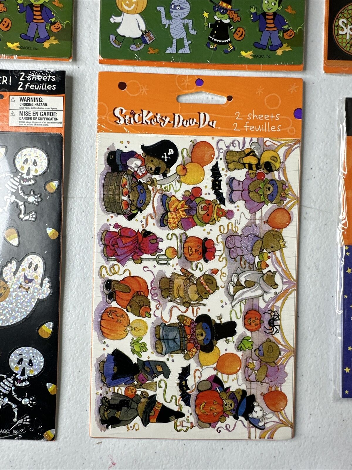 Set of Vintage Halloween Stickers by American Greetings and Stickety-Doo-Da - Retro Collectible Lot - TreasuTiques