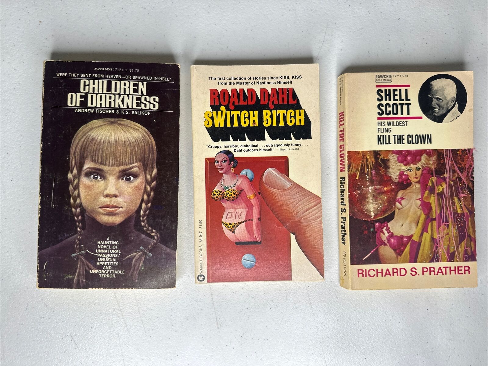 Collectible Vintage Book Lot: Dark Humor, Mystery, and Unnatural Tales - TreasuTiques