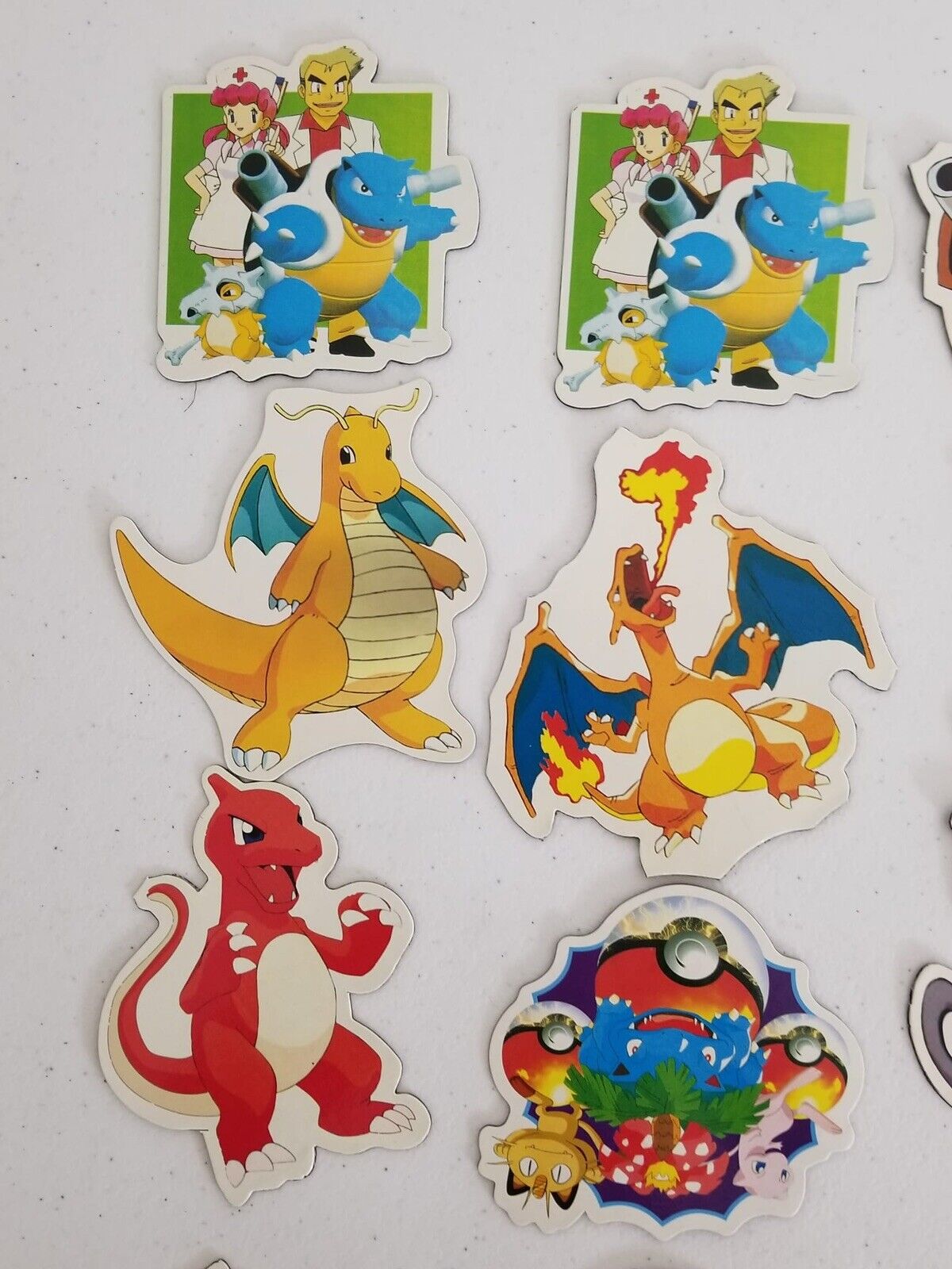 Vintage 1990s Pokemon Magnets Collection - 30pc Lot featuring Pikachu, Charizard, Mewtwo - 3-4" Size - TreasuTiques