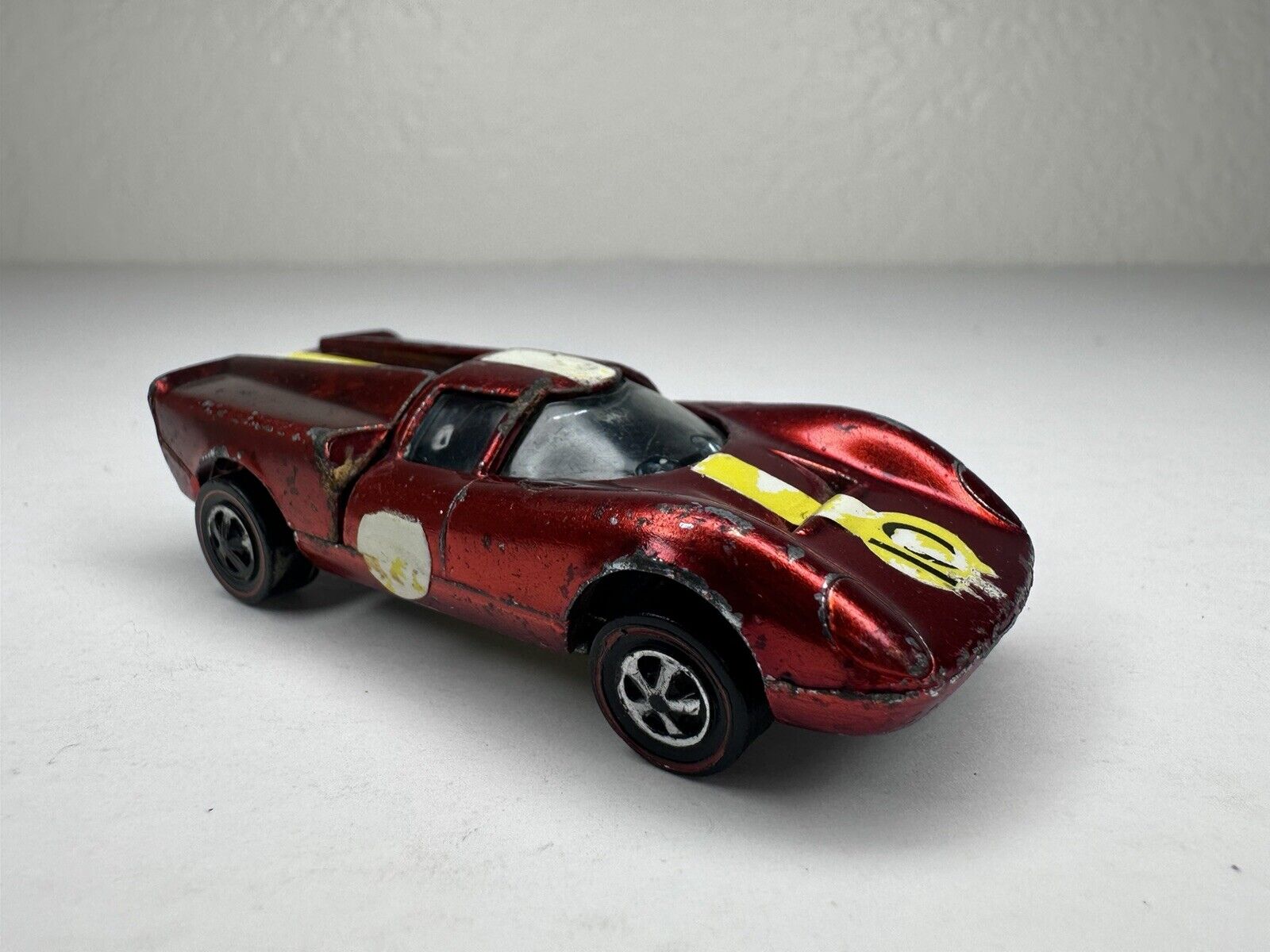 Rare 1969 Hot Wheels Redline Lola GT70 in USA Red - Vintage Collectible Diecast Car - TreasuTiques