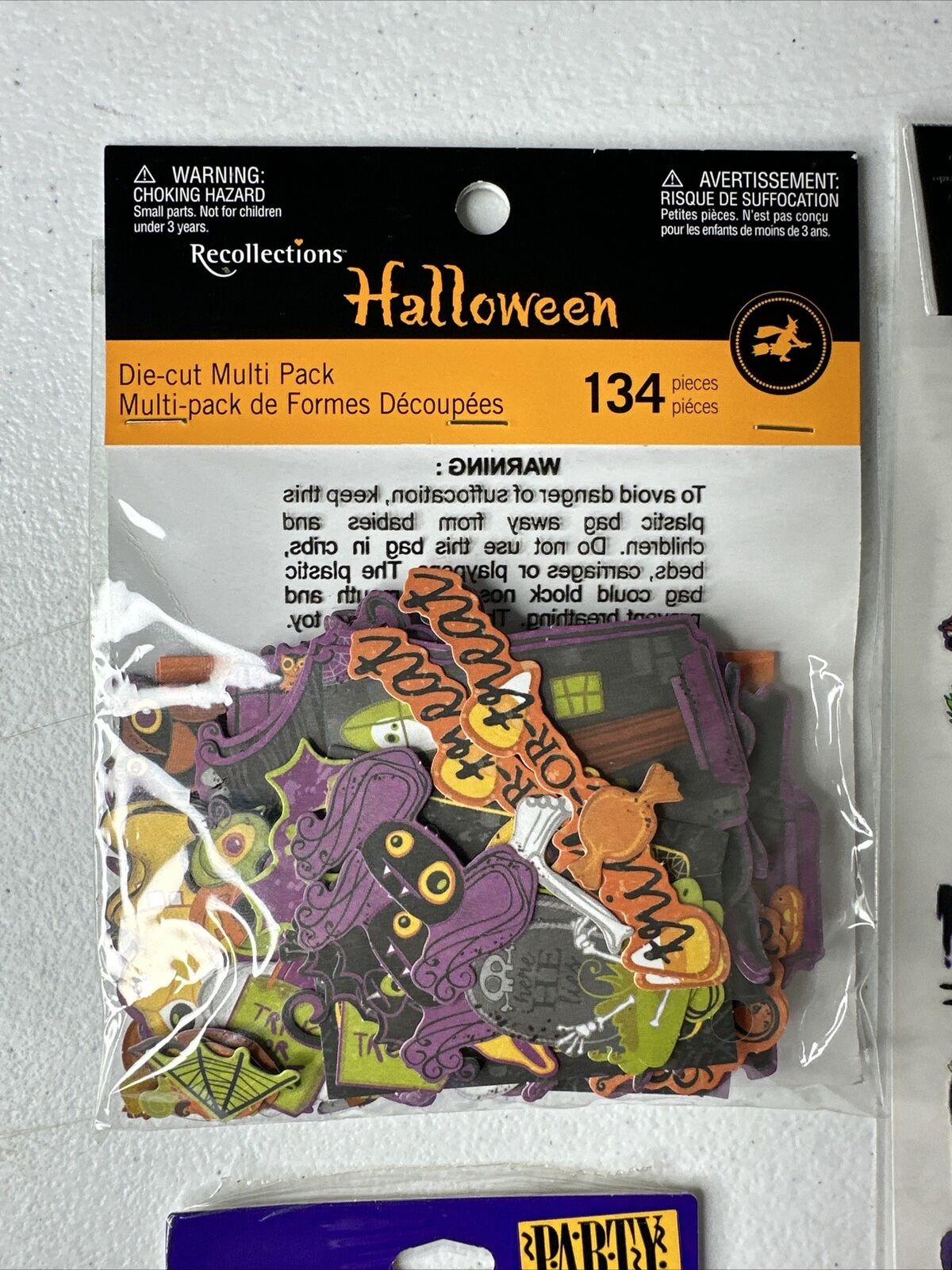 Vintage Halloween Sticker Pack Lot - Hallmark & Michaels Craft & Scrapbooking Essentials - TreasuTiques