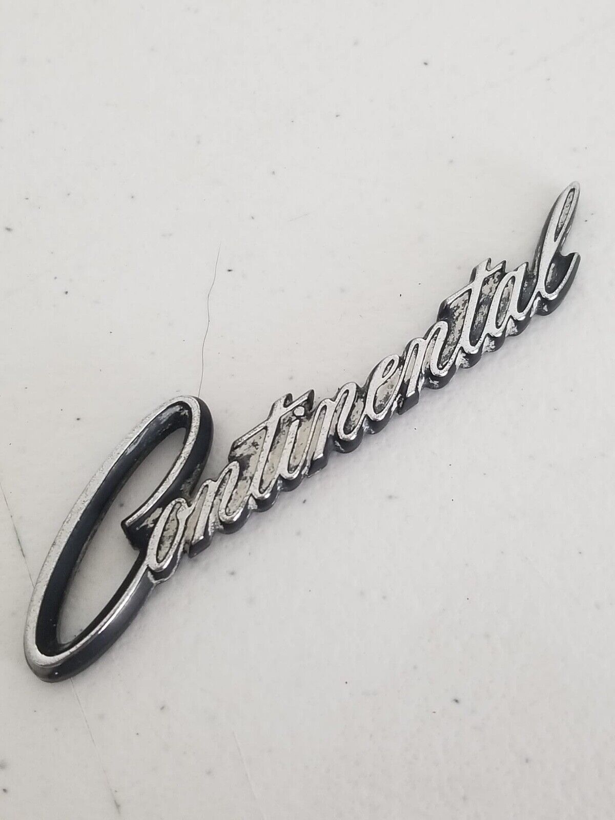 Classic 4" Continental Auto Badge - Chrome Finish, Vintage Car Collector's Emblem - TreasuTiques