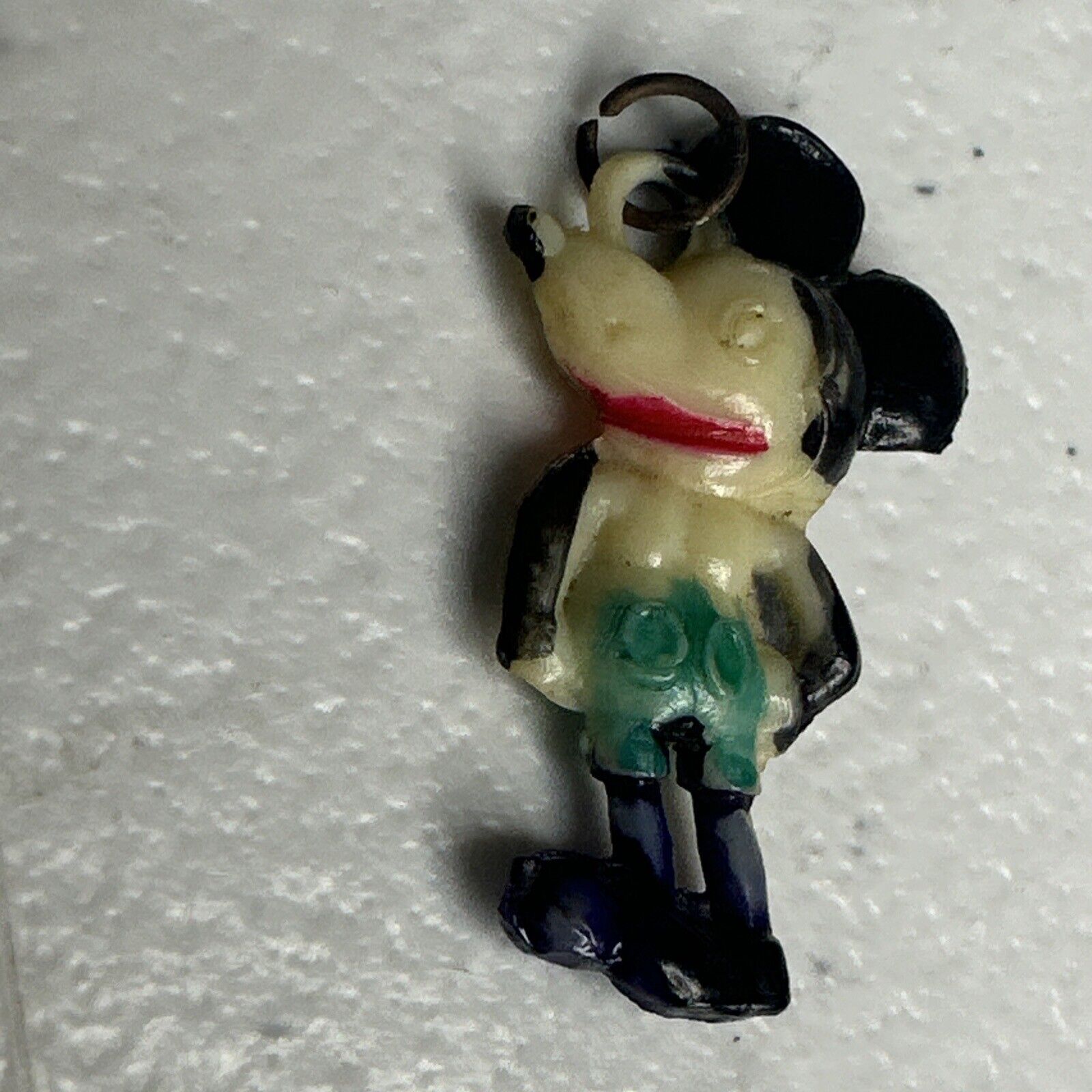 Rare 1930s Disney Antique Mickey Mouse Celluloid Charm - Vintage Collectible Treasure - TreasuTiques