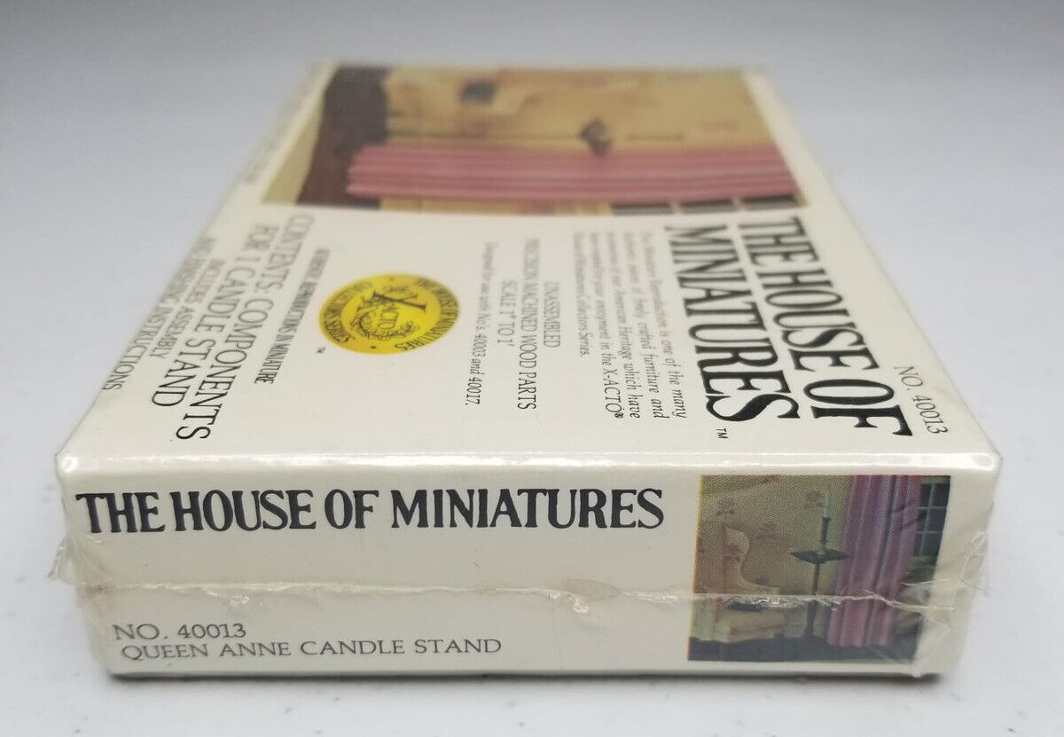 Rare 1977 House of Miniatures No. 40007 X-Acto Kit for 2 Early 1800's Side Chairs - Sealed Box - TreasuTiques