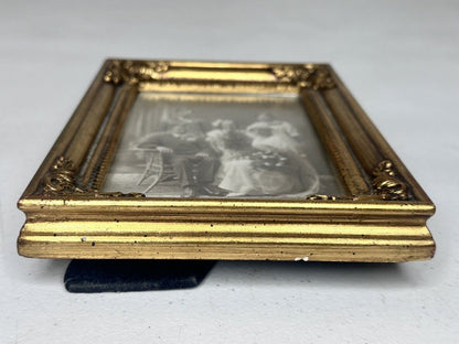 Antique Victorian Family Portrait in Ornate Gold Frame - Timeless Elegance & Vintage Charm - TreasuTiques