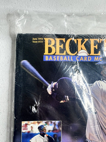 Mint Condition June 1994 Beckett Magazine Featuring Ken Griffey Jr. - Issue #111 - MLB Mariners Collectible - TreasuTiques