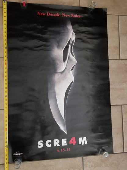 Scream 4 Authentic 27x40 Original Double-Sided Movie Poster - Rare Horror Collectible (2011) - TreasuTiques