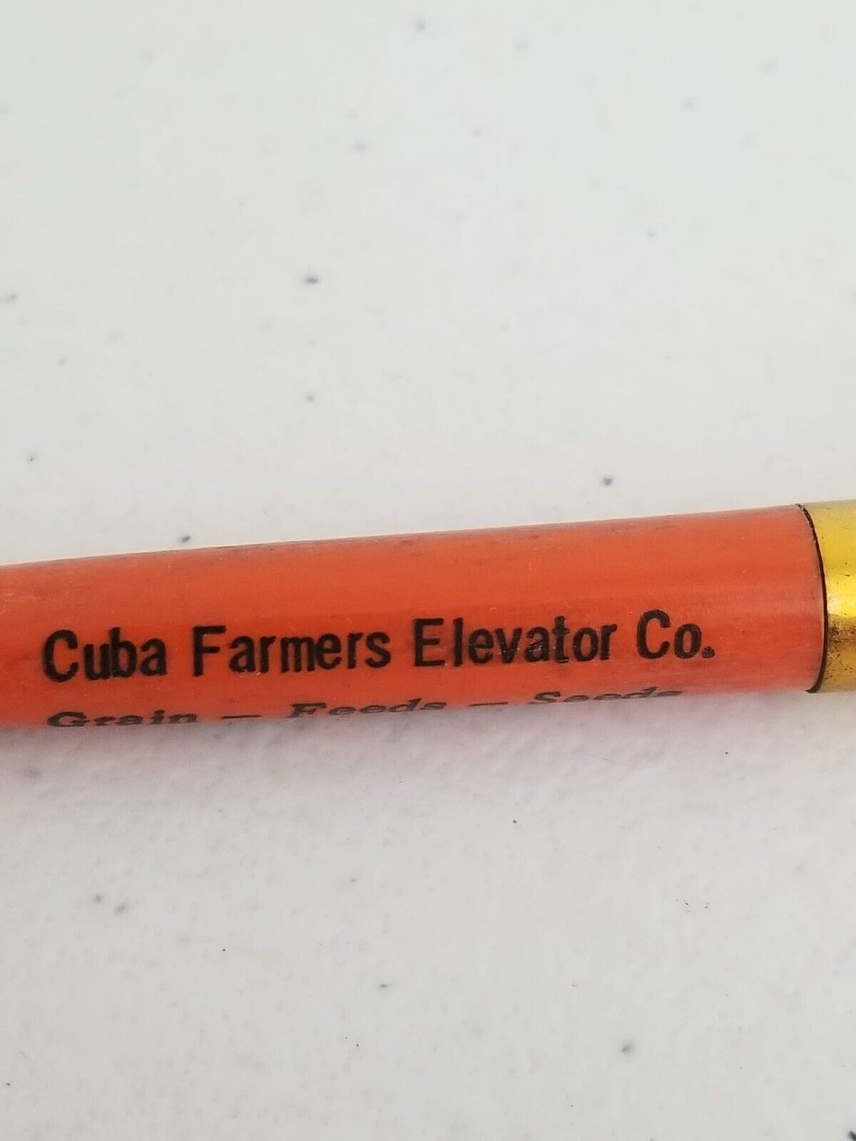 Vintage Everglide Mechanical Pencil - Cuba Farmers Elevator Co. Grain Feeds Seeds - Unique Collectible - TreasuTiques