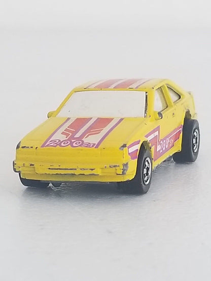 Vintage 1986 Hot Wheels Flip Outs Nissan 200SX Flippin’ Frenzy Yellow Collectible - TreasuTiques