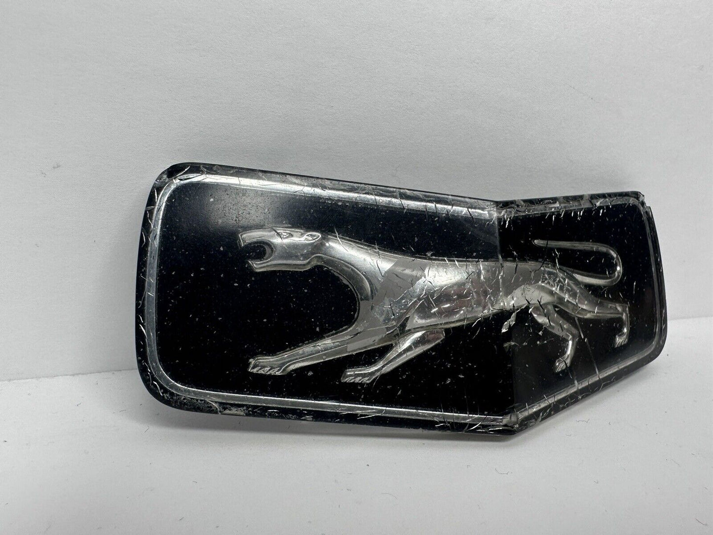 Authentic 1970s Mercury Cougar Hood Emblem - Rare Vintage Walking Cat Badge for Classic Car Restoration - TreasuTiques