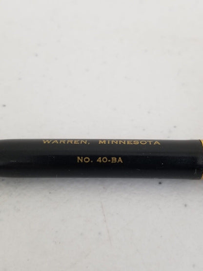 Vintage Warren Silo Company Black & Gold Mechanical Pencil No. 403BA - Collector’s Item from Minnesota - TreasuTiques