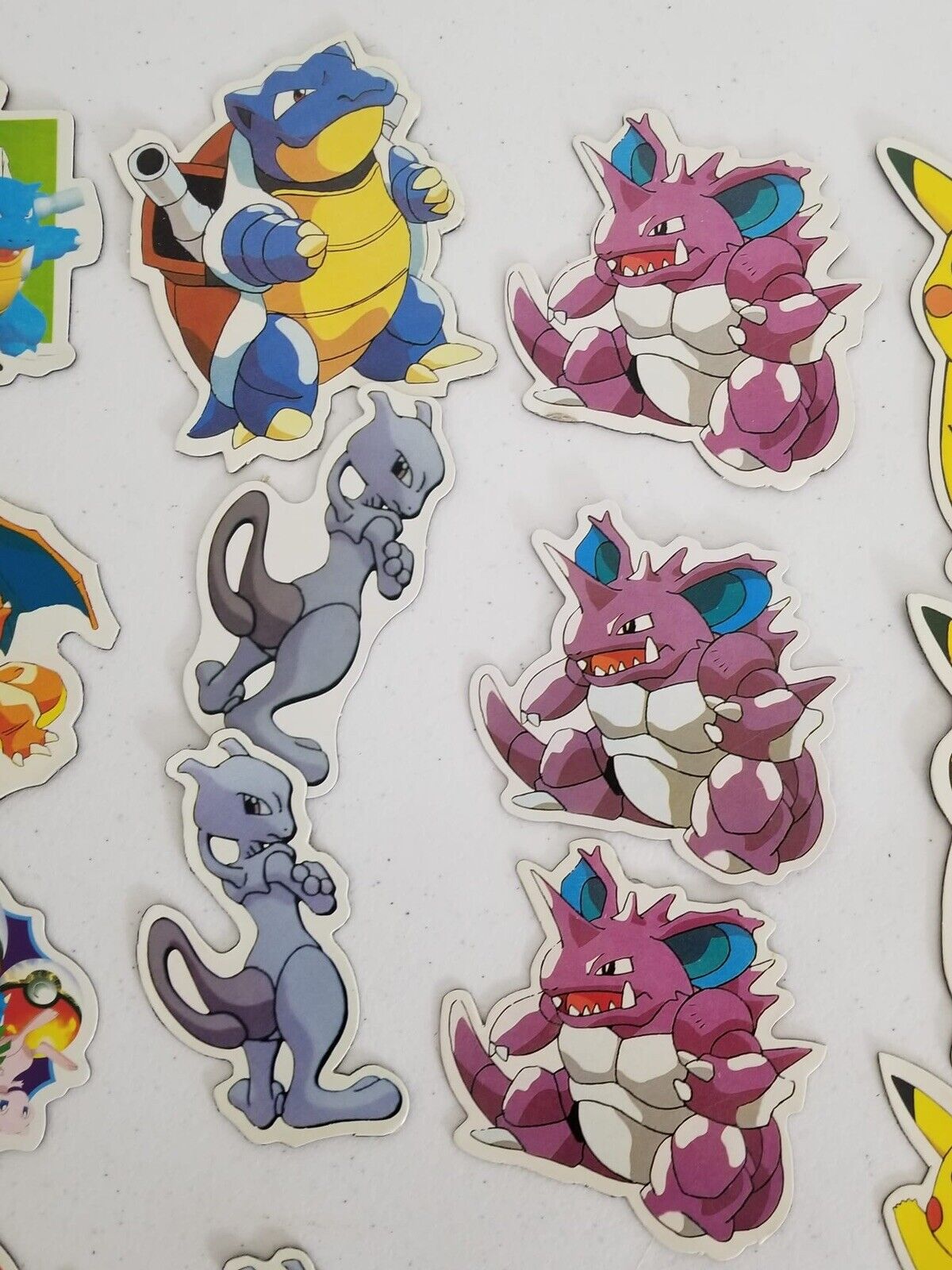 Vintage 1990s Pokemon Magnets Collection - 30pc Lot featuring Pikachu, Charizard, Mewtwo - 3-4" Size - TreasuTiques