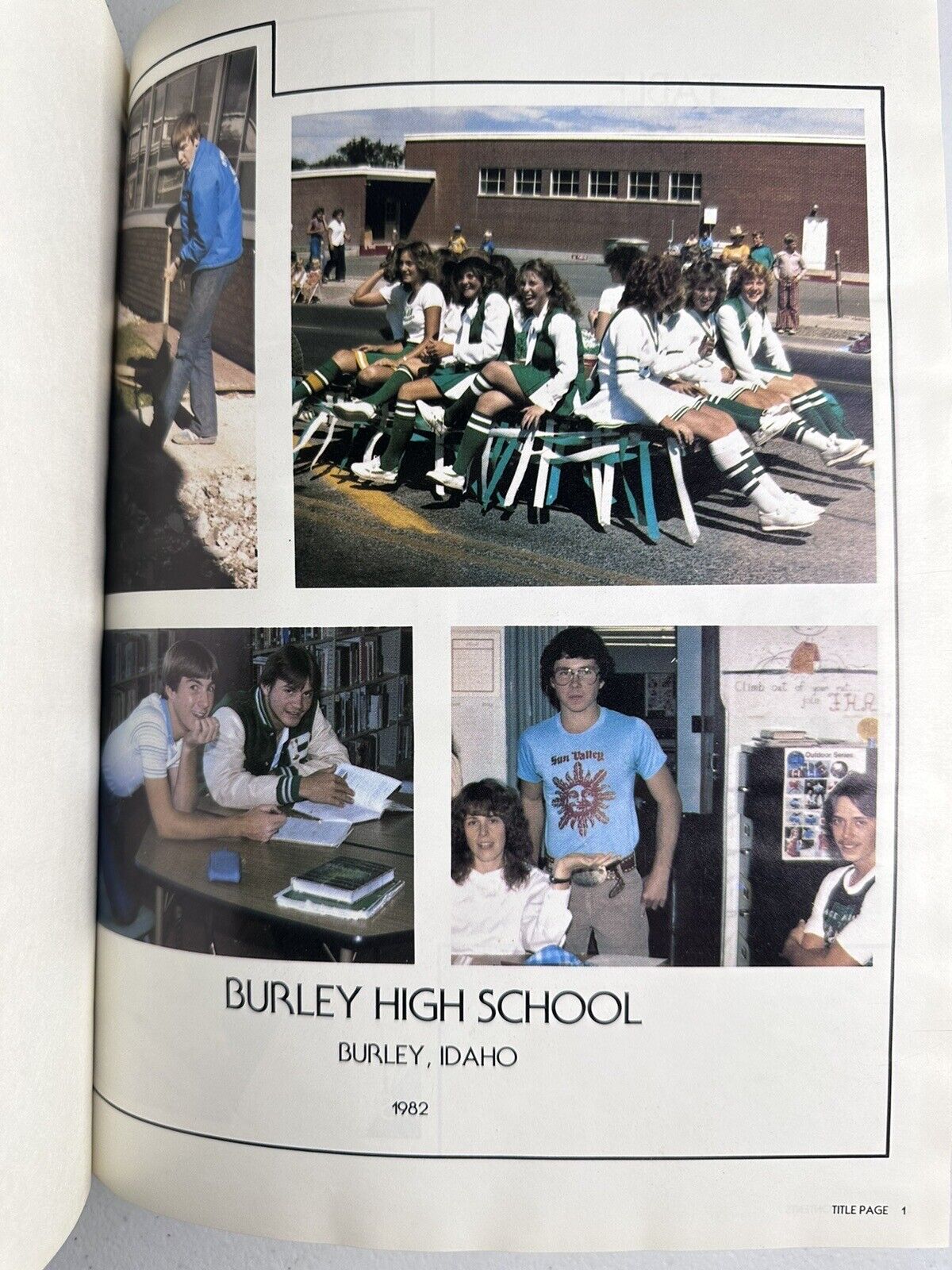 Vintage 1982 Burley High School Idaho Annual - Retro Yearbook Gem - TreasuTiques