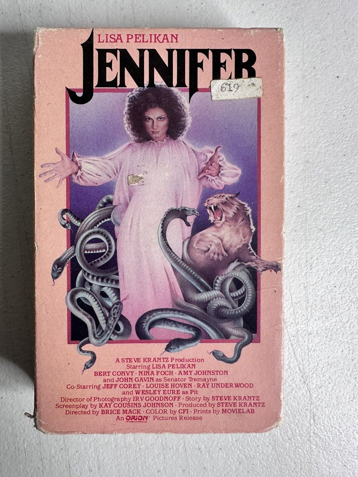 Vintage 1978 Jennifer Betamax Tape - Rare Horror Collectible Featuring Lisa Pelikan | Orion Pictures Release - TreasuTiques